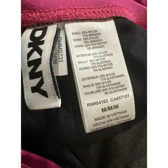 DKNY Tie-Back Halter-Style One-Piece Swimsuit Size Medium - Picture 6 of 11